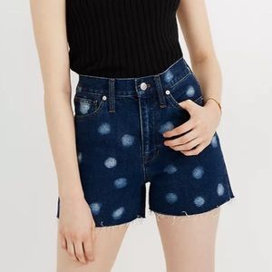 Madewell The Perfect Vintage Polka Dot Short, 27, 29